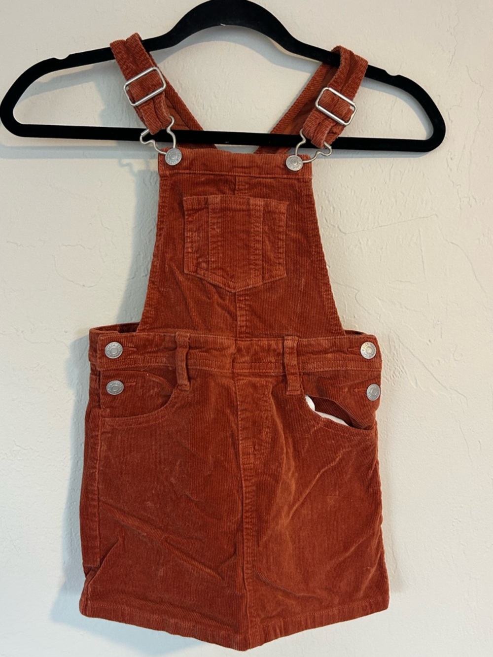 Cat & Jack girls' sleeveless corduroy skirtall Dusty Orange Size Small (1629)
